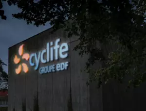 Locaux de Cyclife EDF de nuit